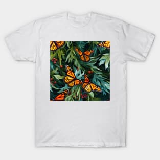 Monarch Butterflies Watercolor 10 T-Shirt